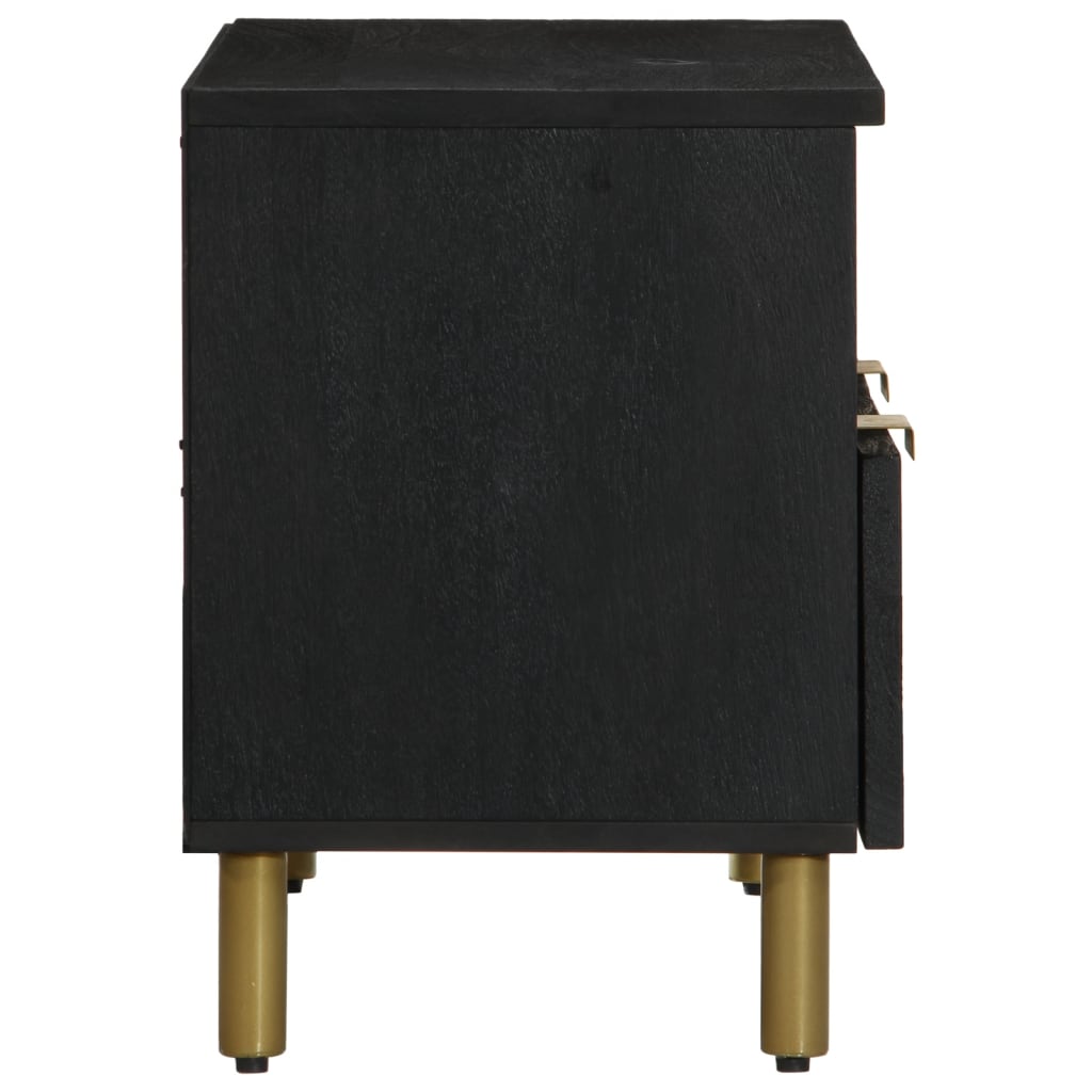 Meuble TV noir 70x33x46 cm bois d'ingénierie - XIOS