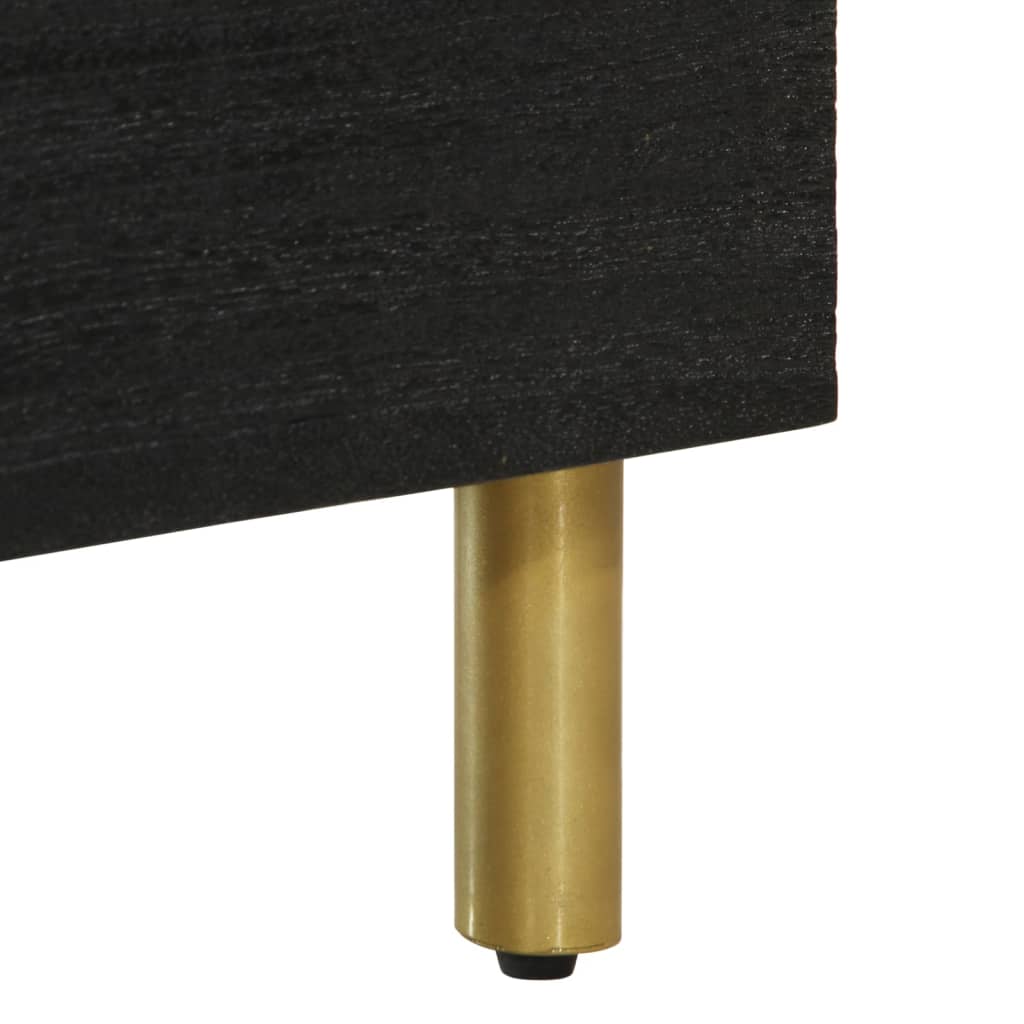 Meuble TV noir 70x33x46 cm bois d'ingénierie - XIOS