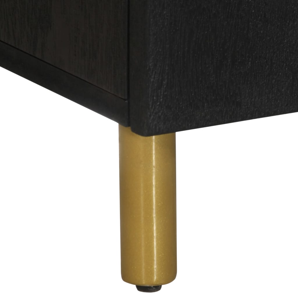 Buffet noir 60x33x75 cm bois d'ingénierie - XIOS