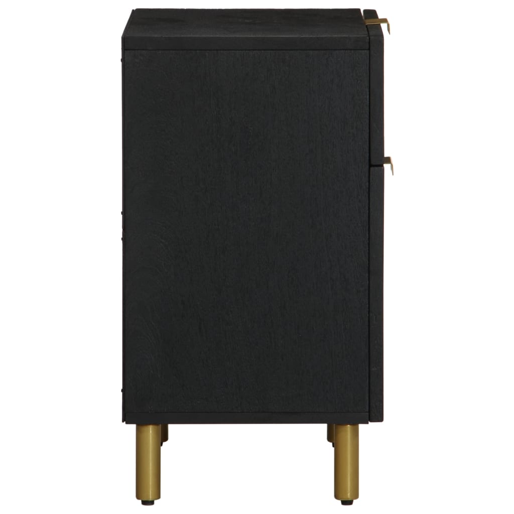 Table de chevet noir 50x33x60 cm bois d'ingénierie - XIOS