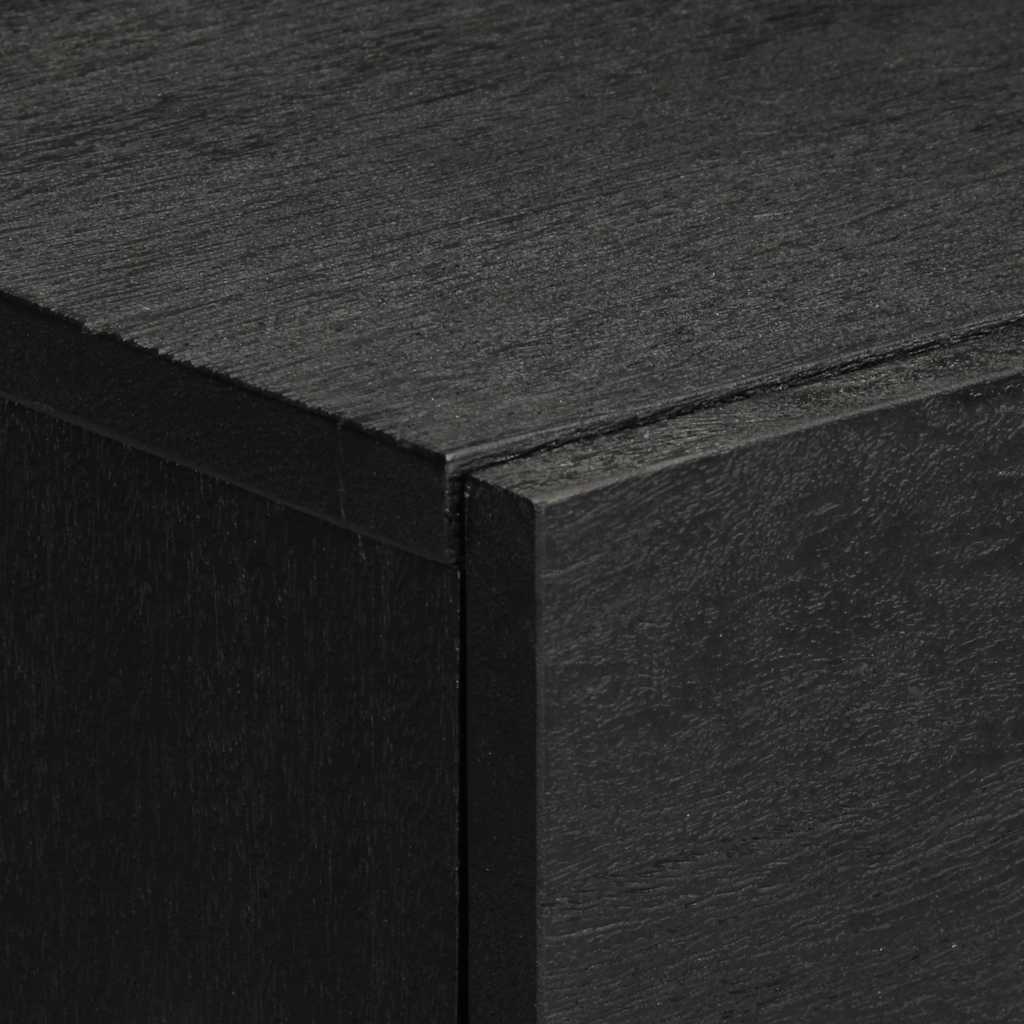 Table de chevet noir 50x33x60 cm bois d'ingénierie - XIOS