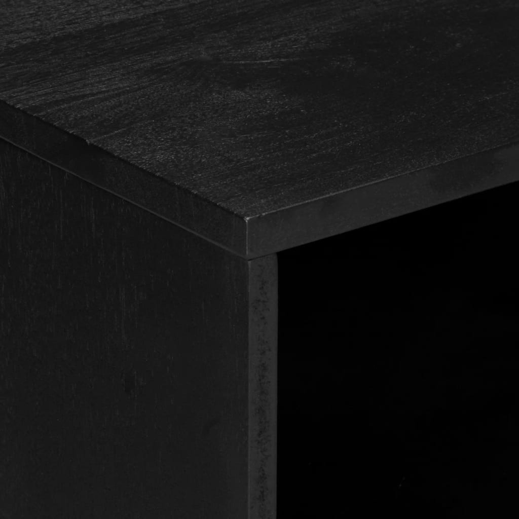 Table de chevet noir 50x33x62 cm bois d'ingénierie - XIOS