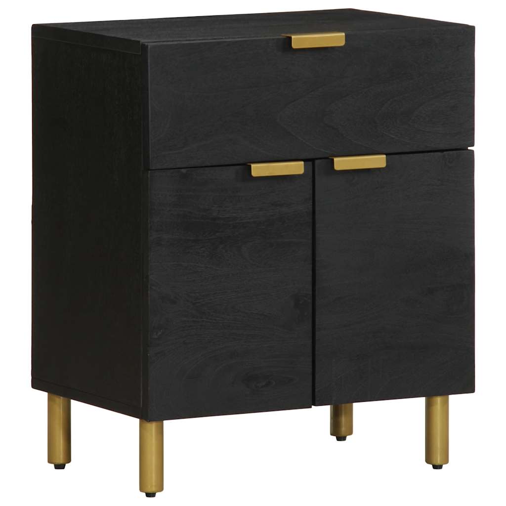 Table de chevet noir 50x33x60 cm bois d'ingénierie - XIOS