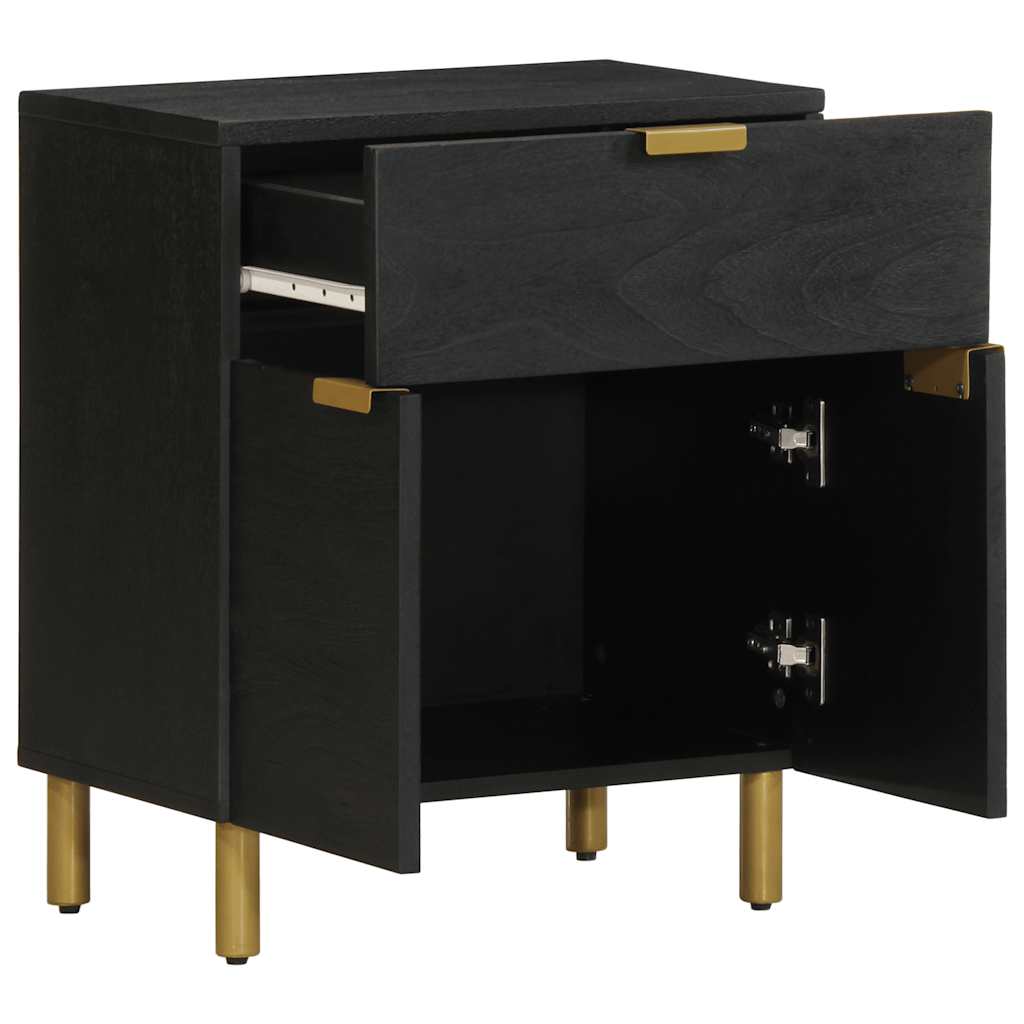 Table de chevet noir 50x33x60 cm bois d'ingénierie - XIOS