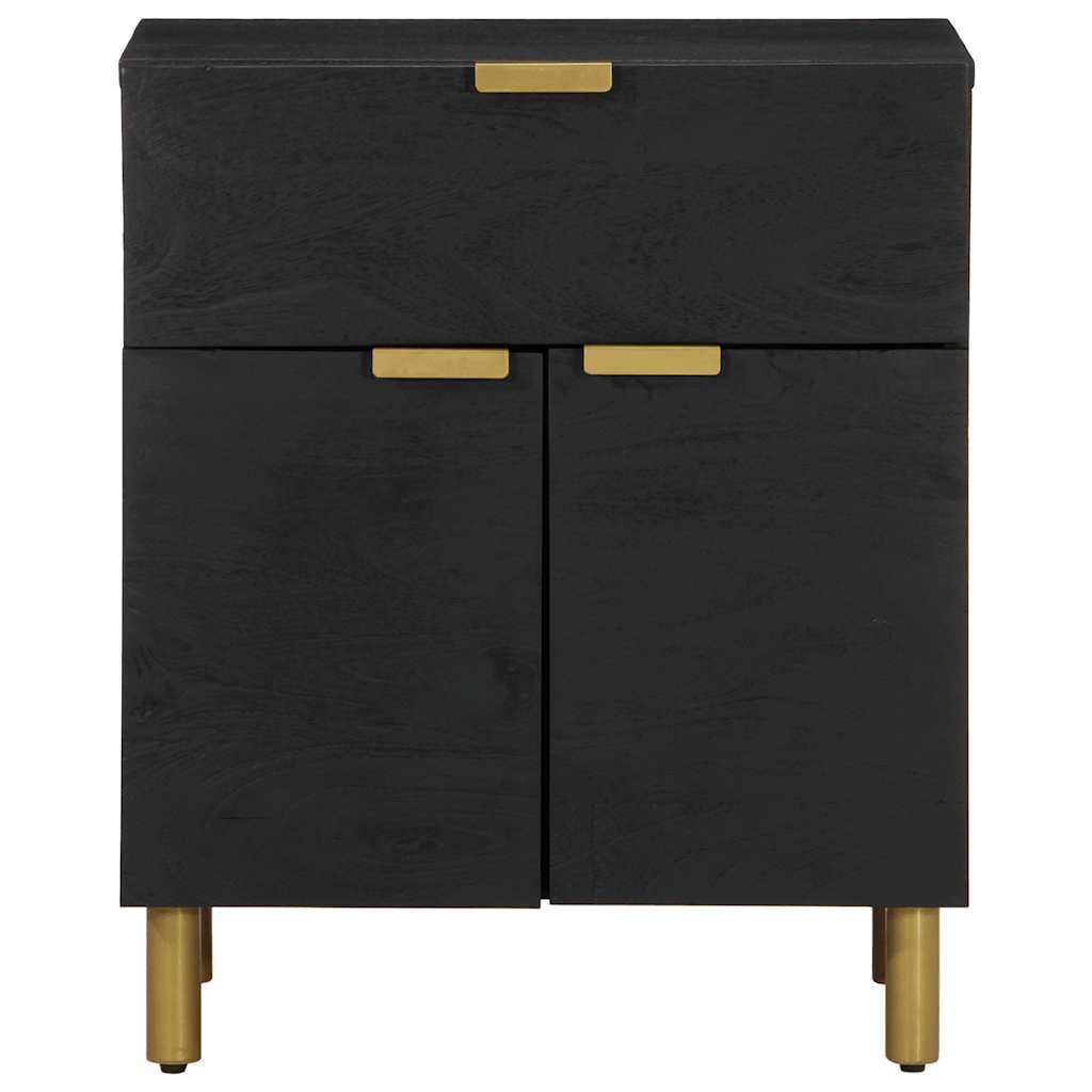 Table de chevet noir 50x33x60 cm bois d'ingénierie - XIOS