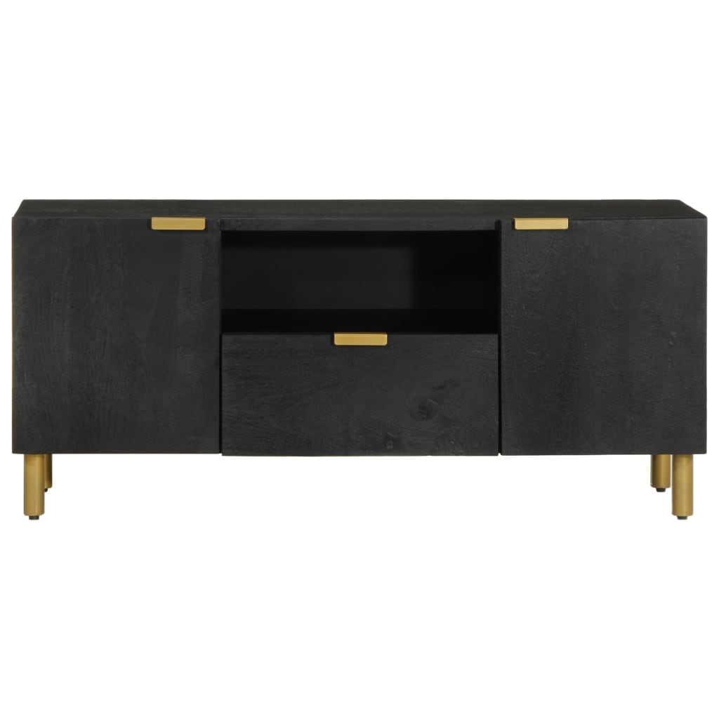 Meuble TV noir 105x33x46 cm bois d'ingénierie - XIOS