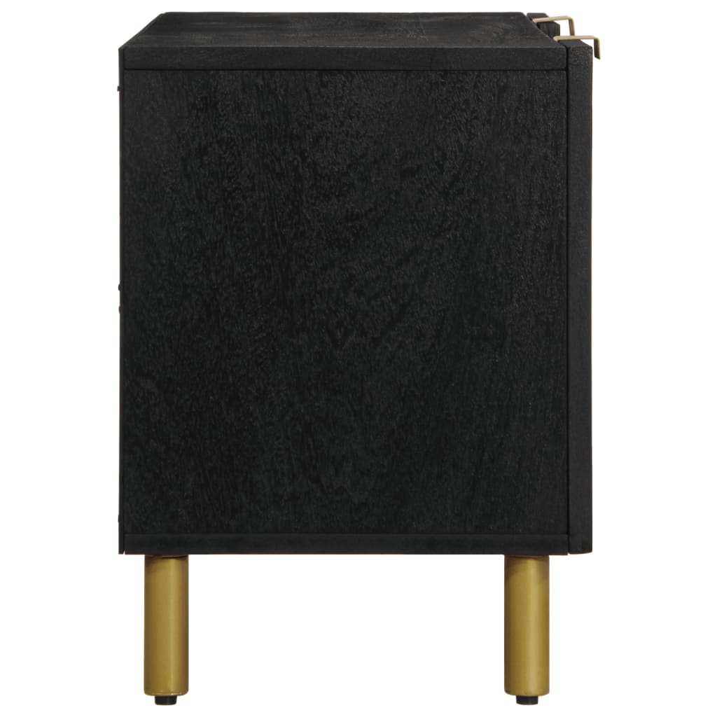 Meuble TV noir 105x33x46 cm bois d'ingénierie - XIOS