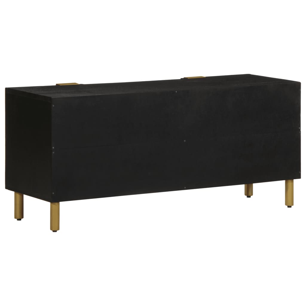 Meuble TV noir 105x33x46 cm bois d'ingénierie - XIOS