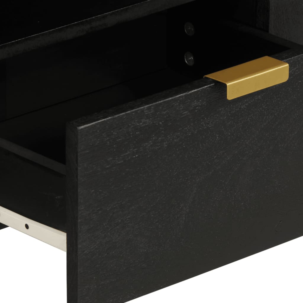 Meuble TV noir 105x33x46 cm bois d'ingénierie - XIOS