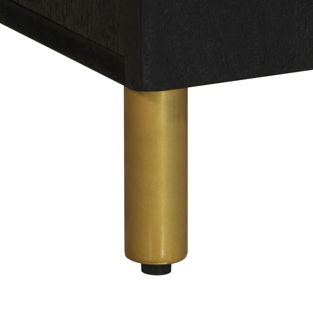 Meuble TV noir 105x33x46 cm bois d'ingénierie - XIOS