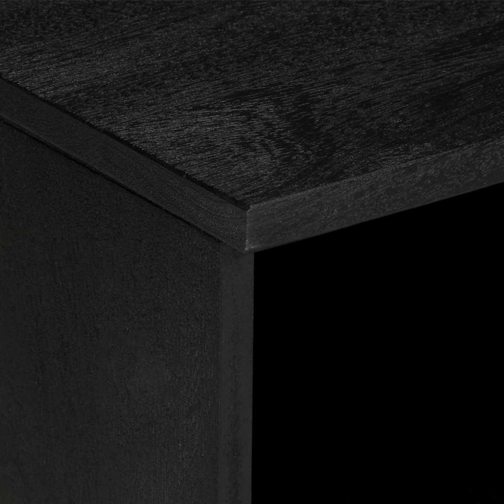 Meuble TV noir 80x33x46 cm bois d'ingénierie - XIOS