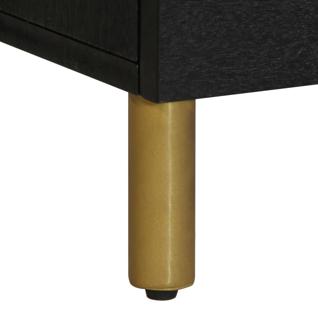 Meuble TV noir 100x33x46 cm bois d'ingénierie - XIOS