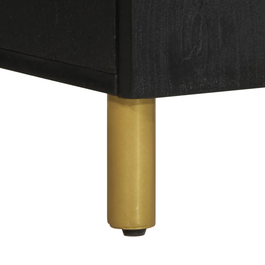 Buffet noir 40x33x75 cm bois d'ingénierie - XIOS