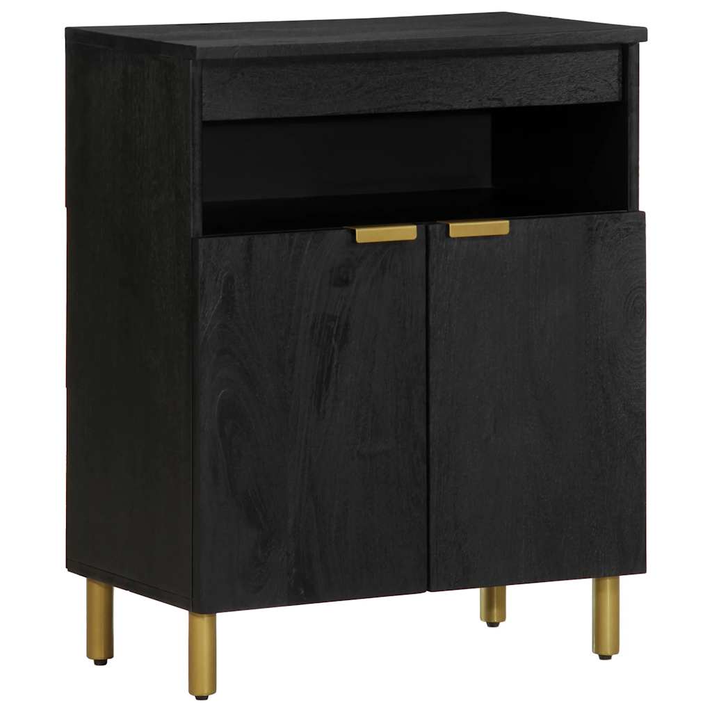 Buffet noir 60x33x75 cm bois d'ingénierie - XIOS