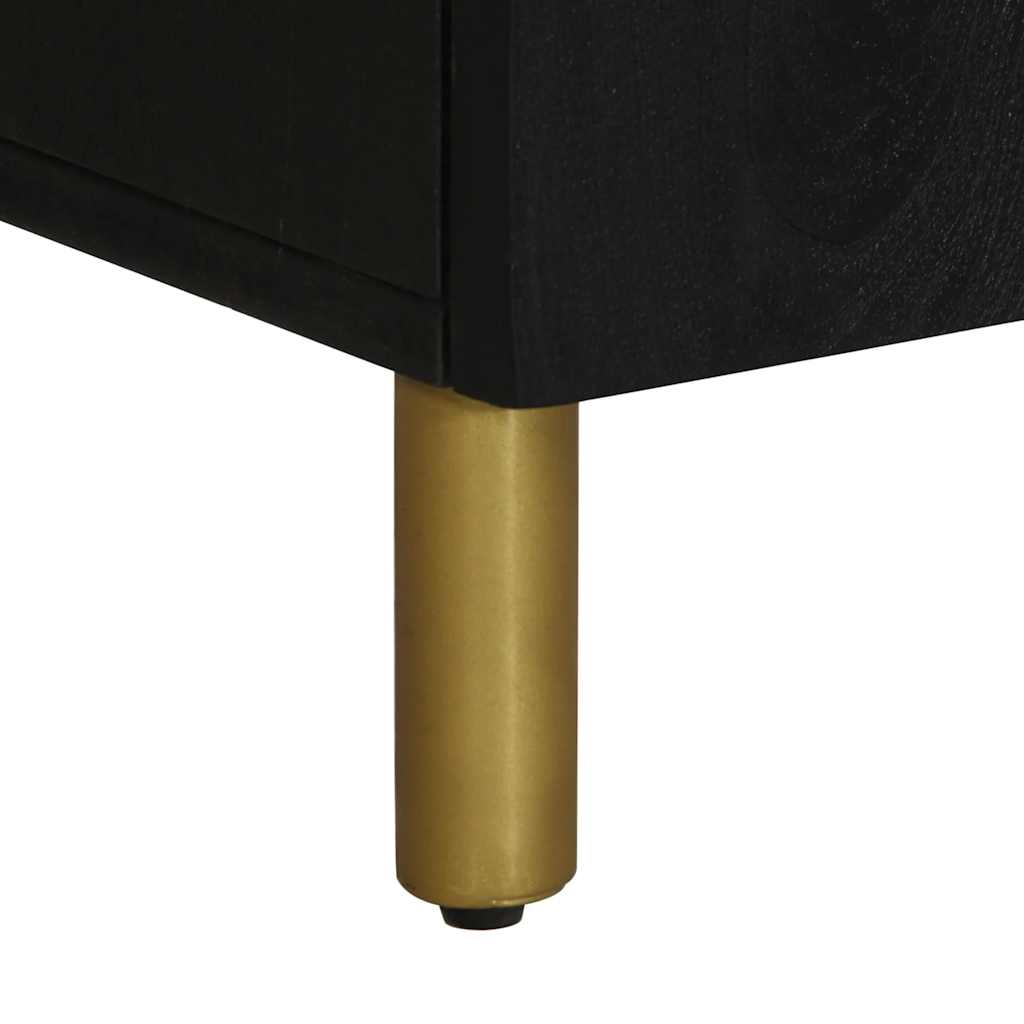 Buffet noir 60x33x75 cm bois d'ingénierie - XIOS