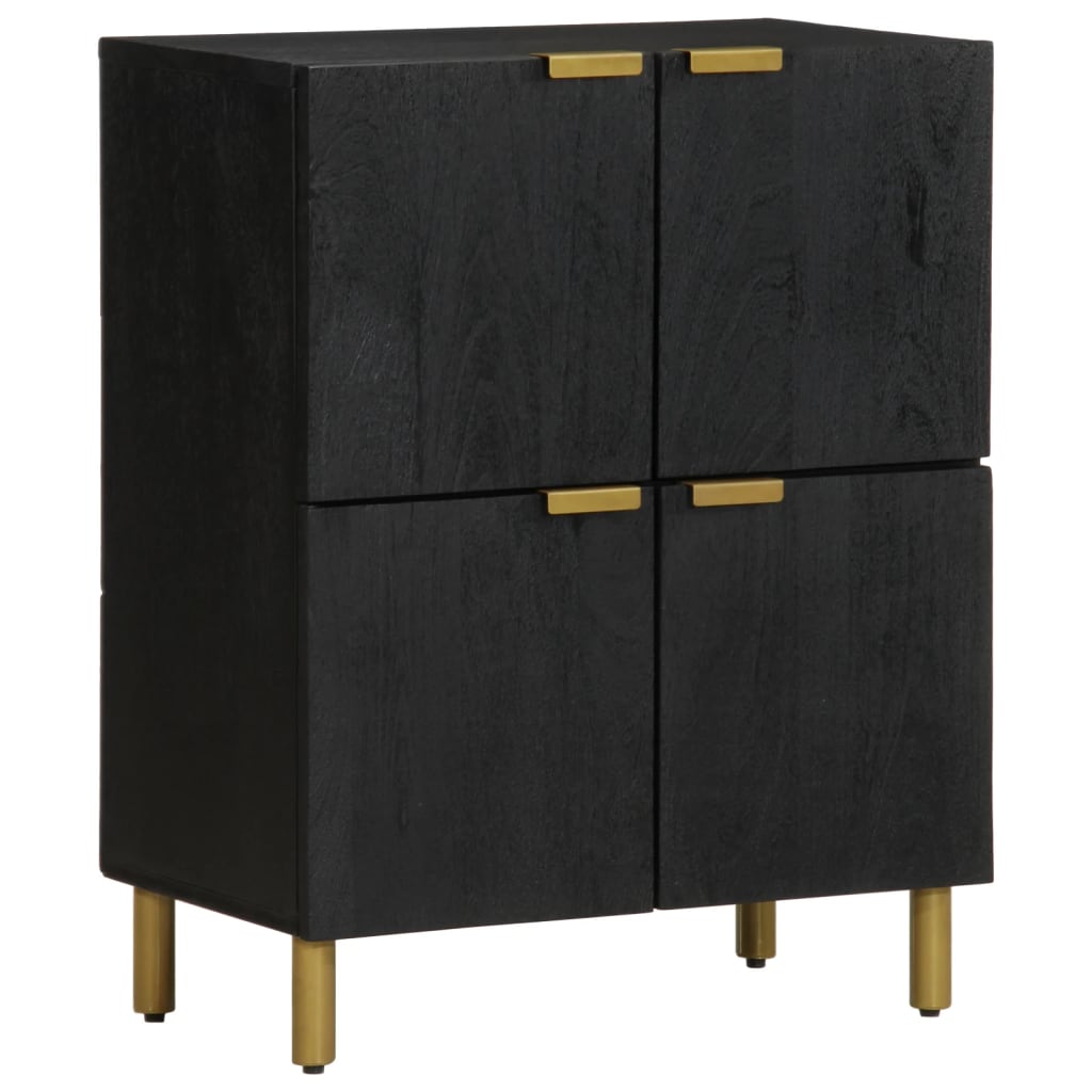 Buffet noir 60x33x75 cm bois d'ingénierie - XIOS