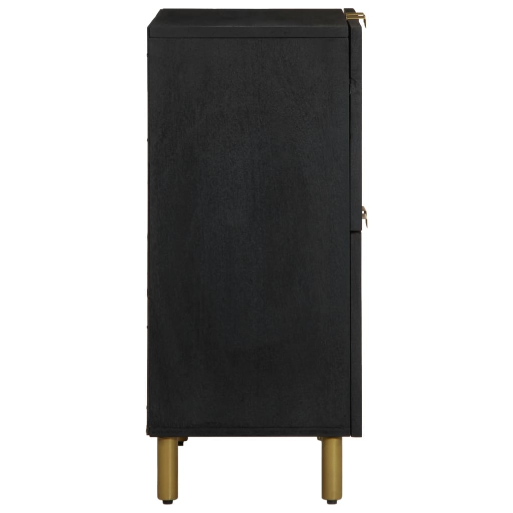 Buffet noir 60x33x75 cm bois d'ingénierie - XIOS