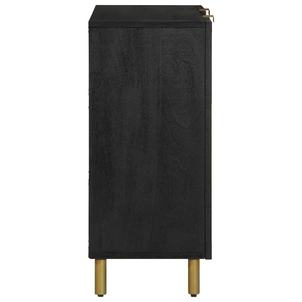 Buffet noir 90x33x75 cm bois d'ingénierie - XIOS