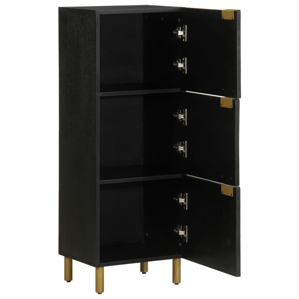 Buffet noir 40x33x110 cm bois d'ingénierie - XIOS