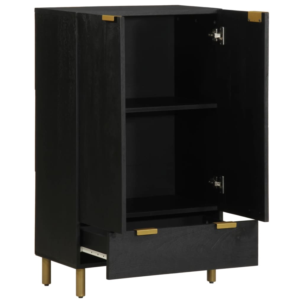Buffet noir 60x33x100 cm bois d'ingénierie - XIOS
