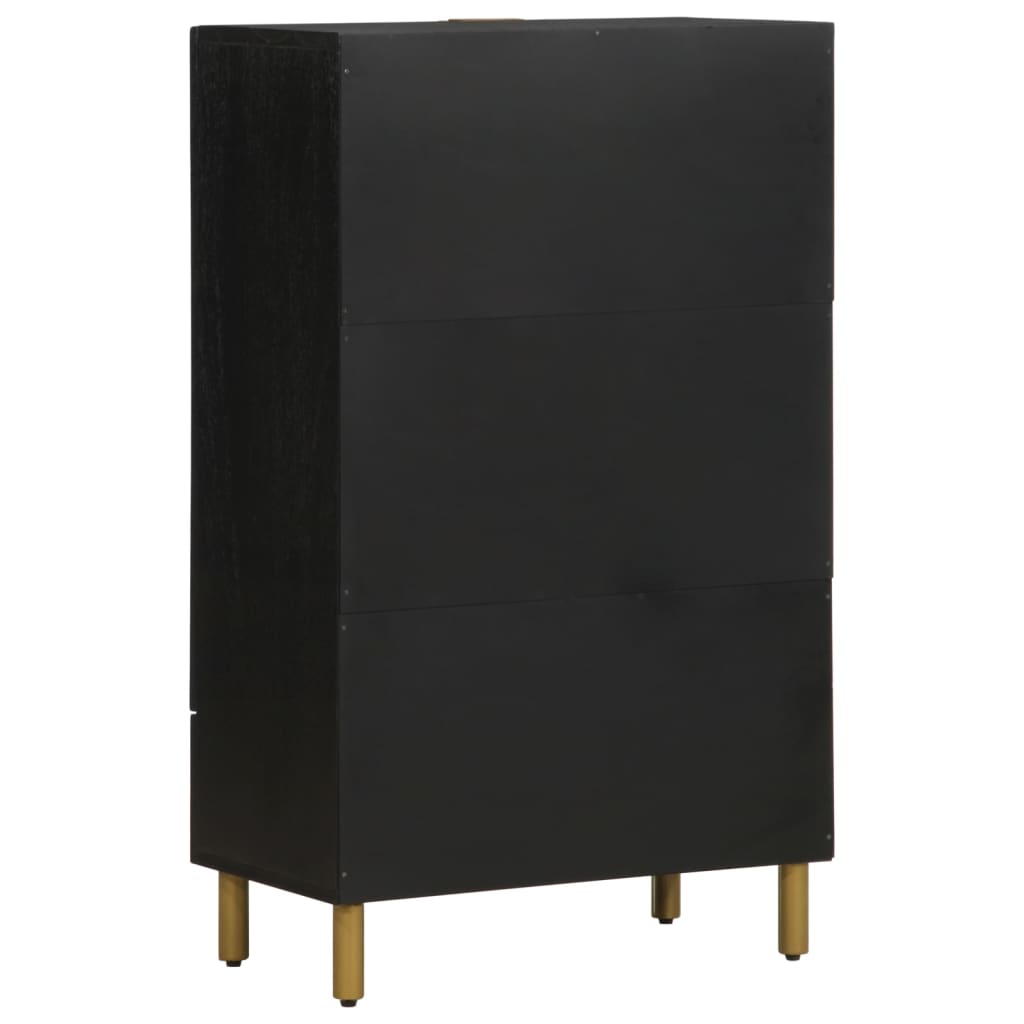 Buffet noir 60x33x100 cm bois d'ingénierie - XIOS