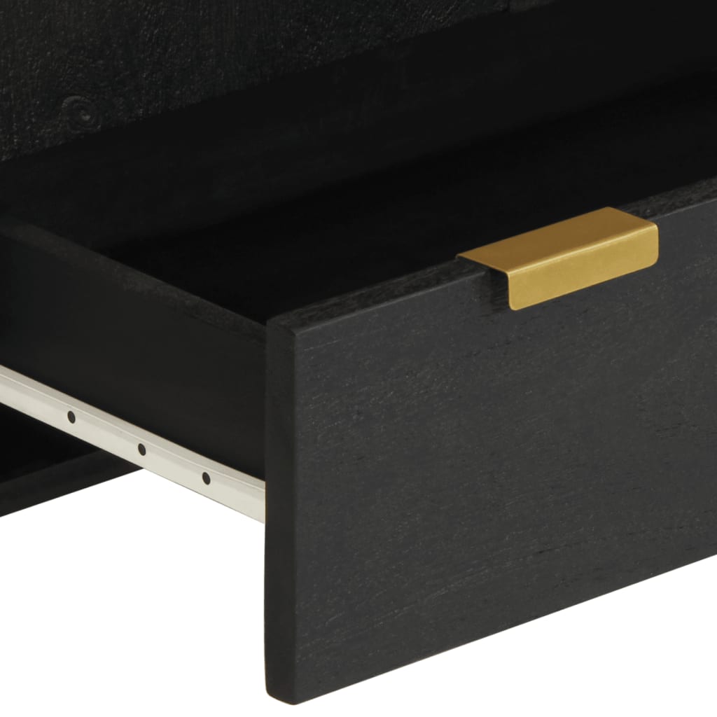 Buffet noir 60x33x100 cm bois d'ingénierie - XIOS