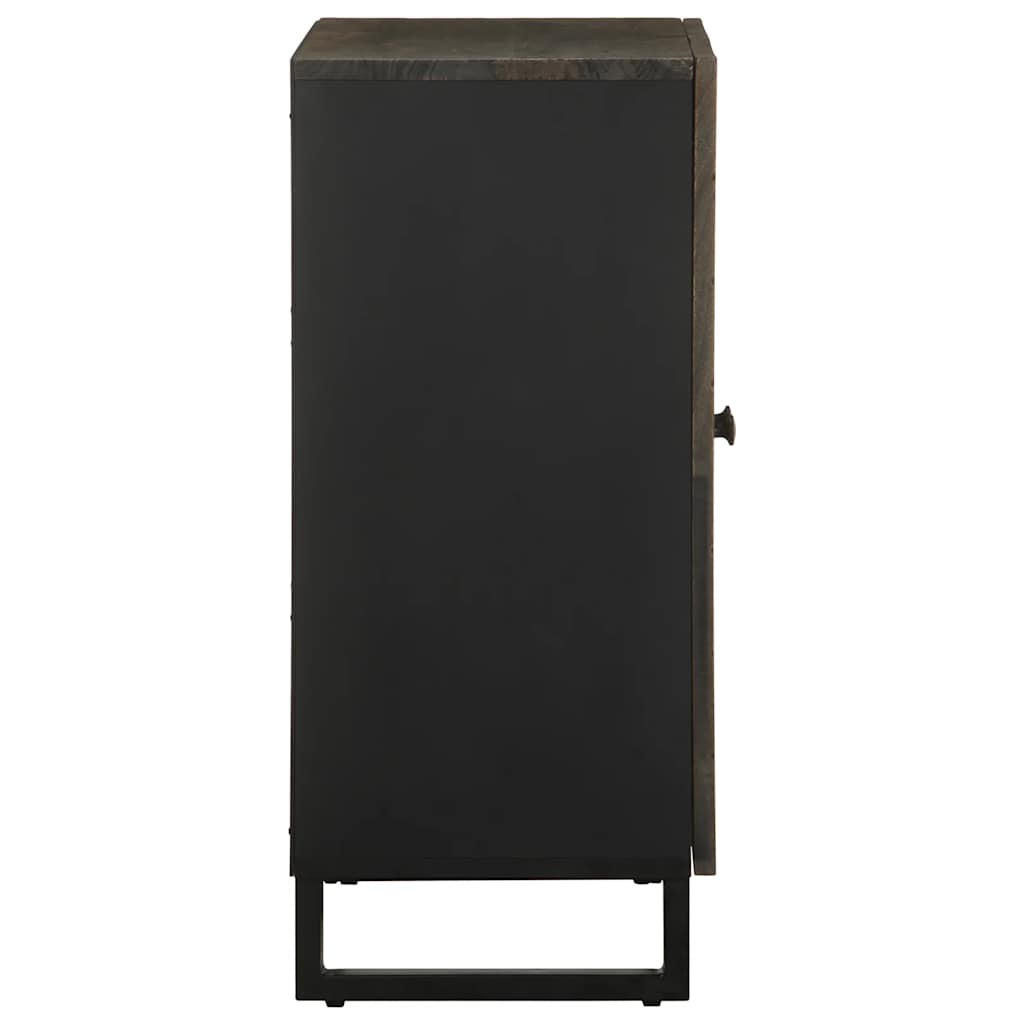 Buffet noir 60x33x75 cm bois massif de manguier - XIOS