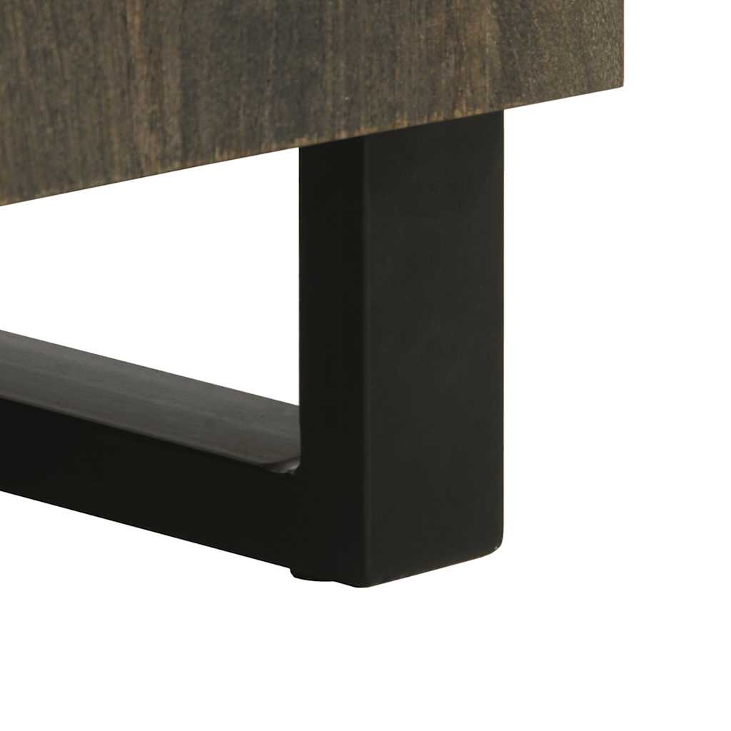 Buffet noir 60x33x75 cm bois massif de manguier - XIOS