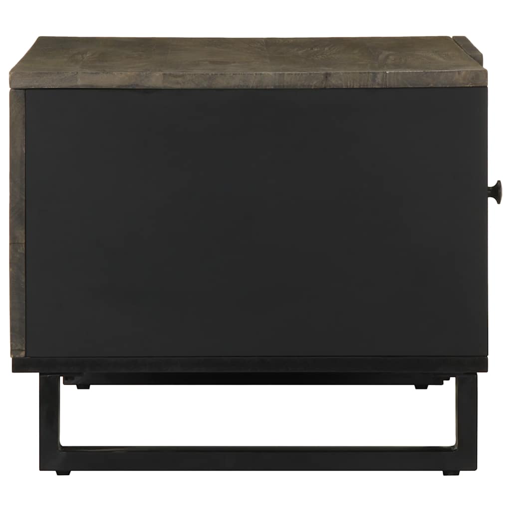 Table basse noir 80x50x40 cm bois massif de manguier - XIOS