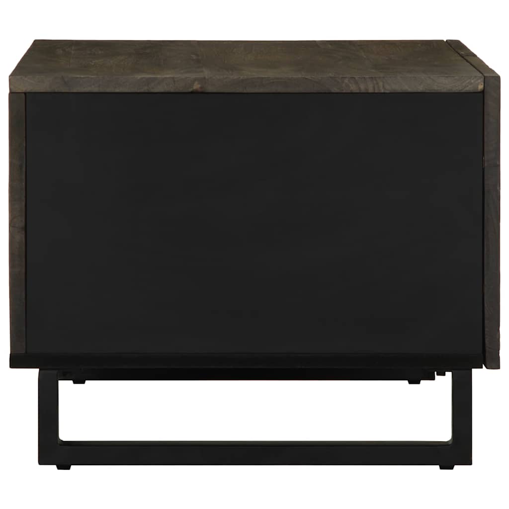 Table basse noir 80x50x40 cm bois massif de manguier - XIOS