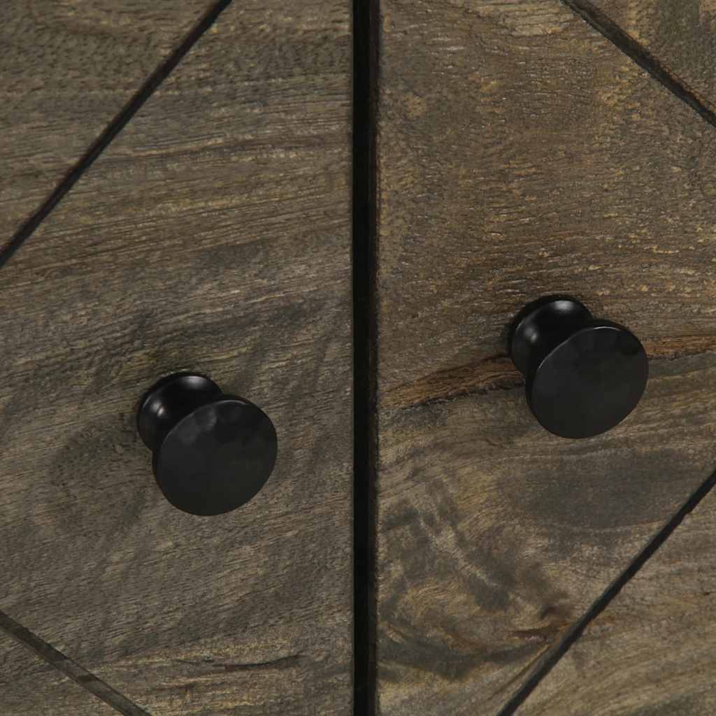 Table basse noir 80x50x40 cm bois massif de manguier - XIOS