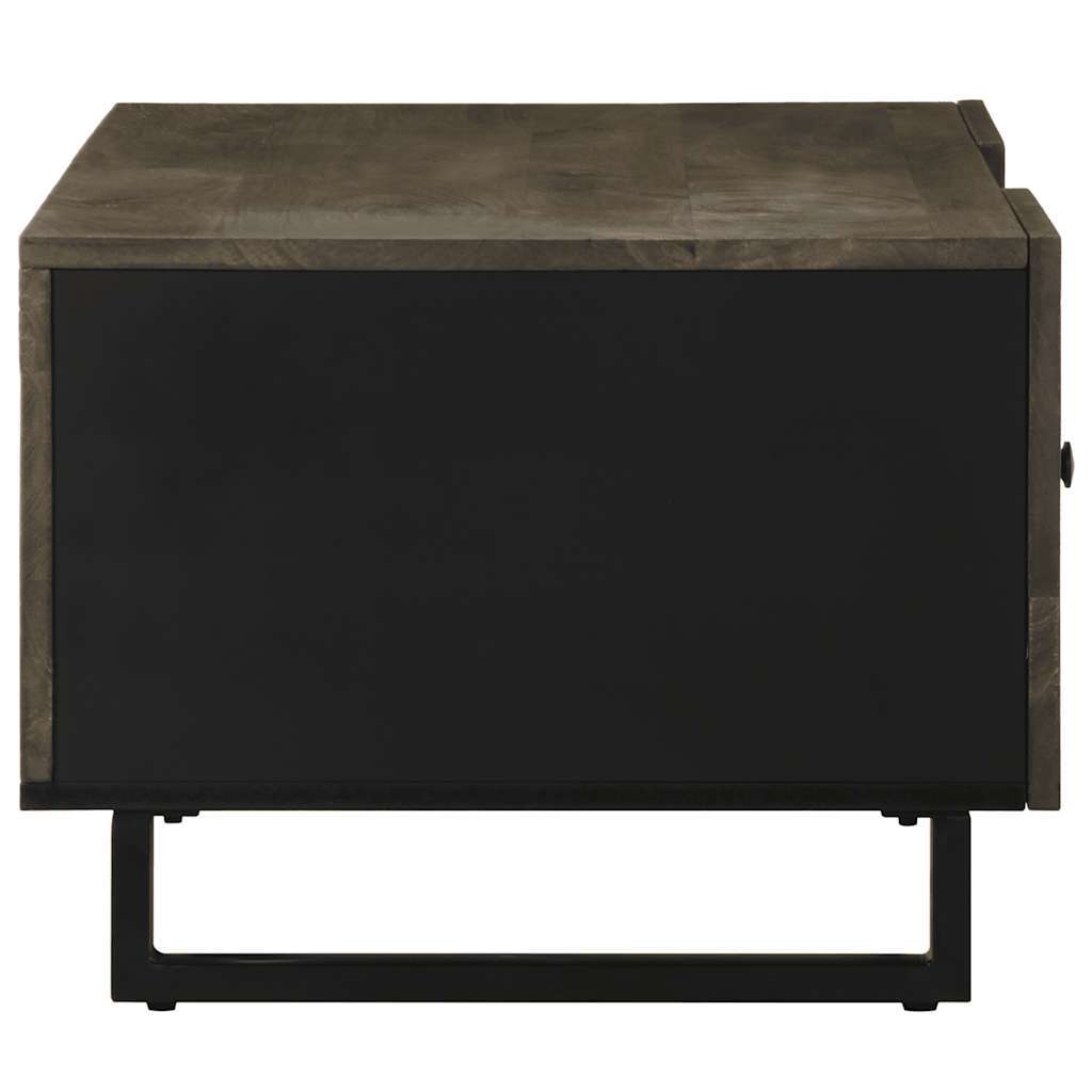 Table basse noir 100x54x40 cm bois massif de manguier - XIOS