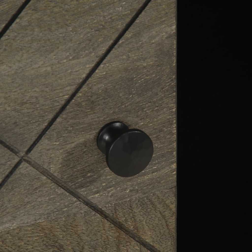 Table basse noir 100x54x40 cm bois massif de manguier - XIOS