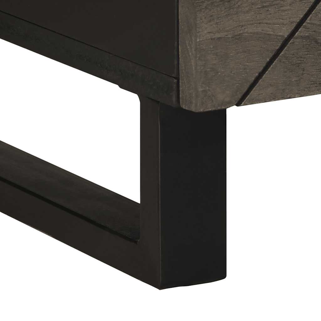 Table basse noir 80x54x40 cm bois massif de manguier - XIOS