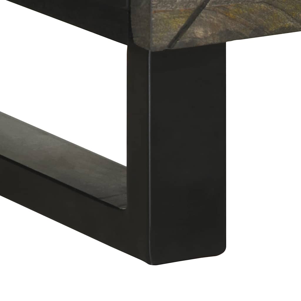 Buffet noir 40x33x75 cm bois massif de manguier - XIOS