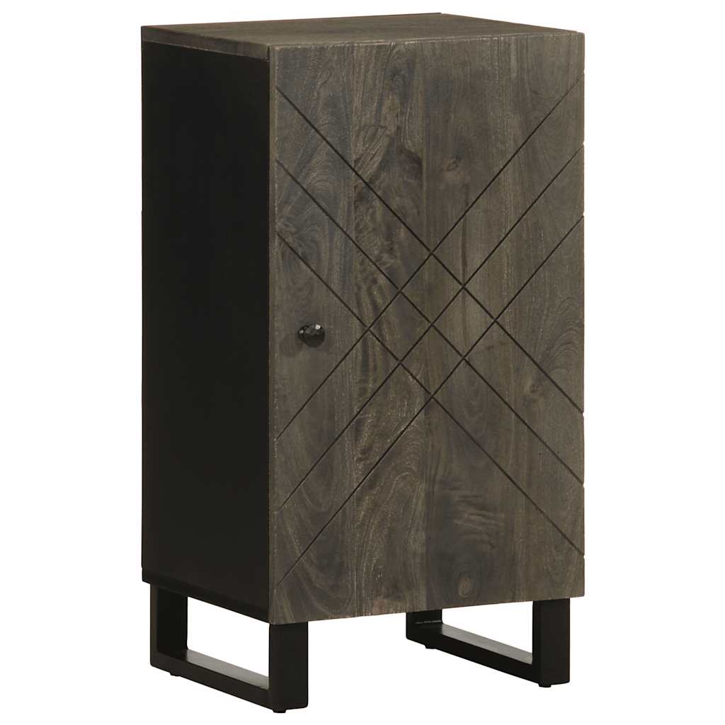 Buffet noir 40x33x75 cm bois massif de manguier - XIOS