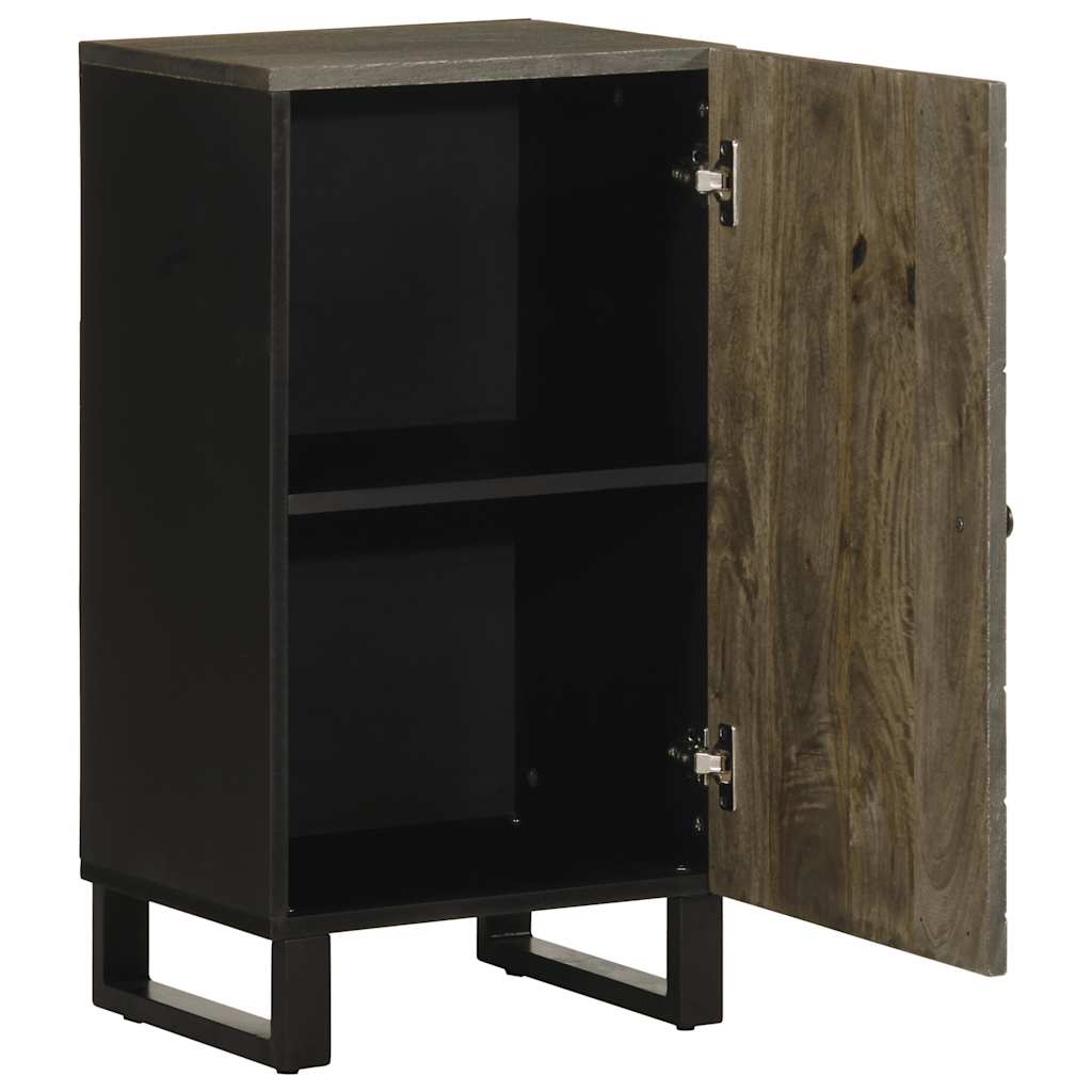 Buffet noir 40x33x75 cm bois massif de manguier - XIOS