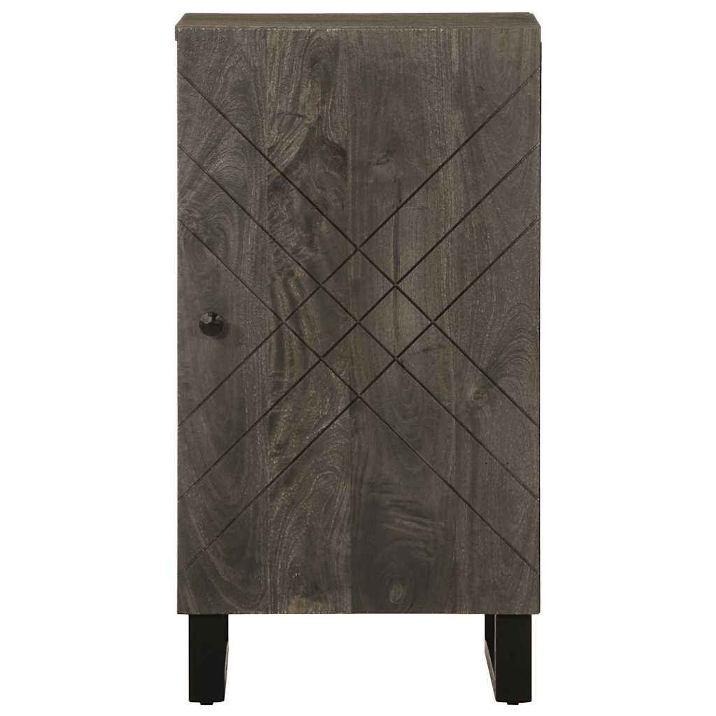 Buffet noir 40x33x75 cm bois massif de manguier - XIOS