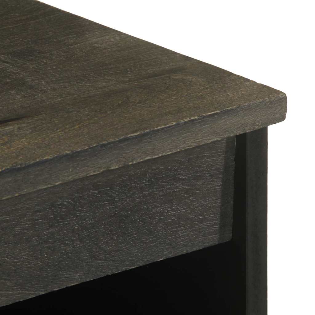 Buffet noir 60x33x75 cm bois massif de manguier - XIOS