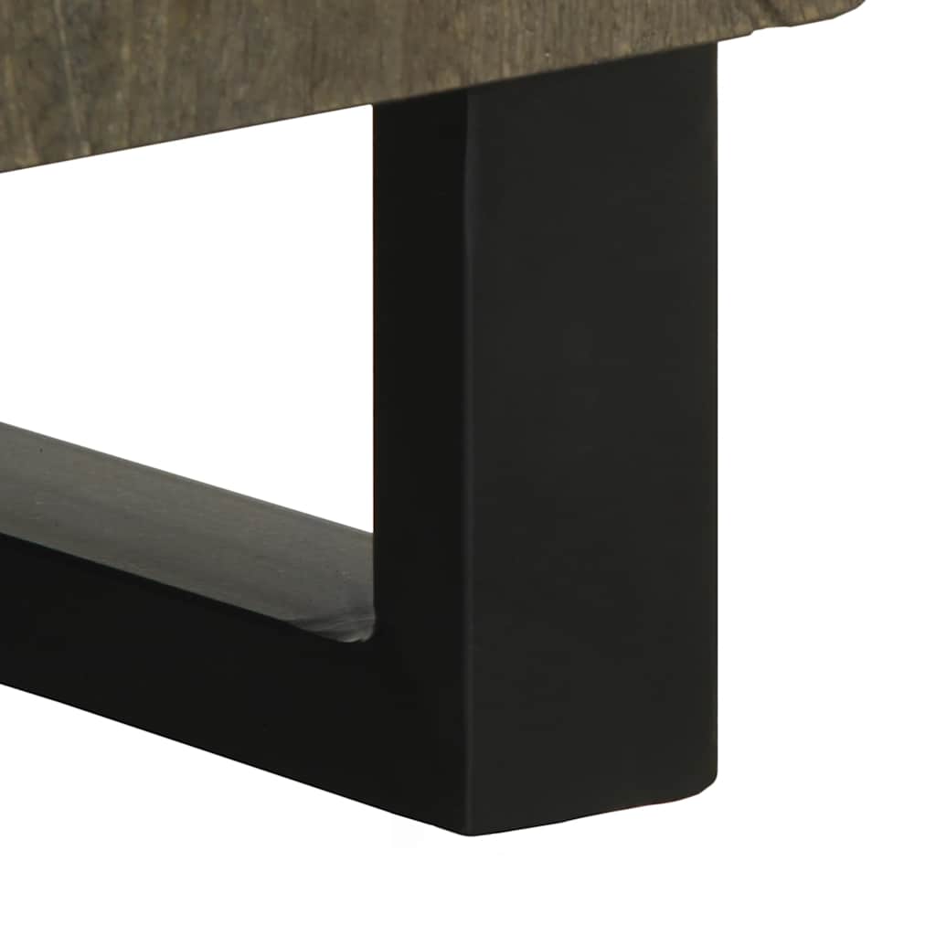 Buffet noir 60x33x75 cm bois massif de manguier - XIOS