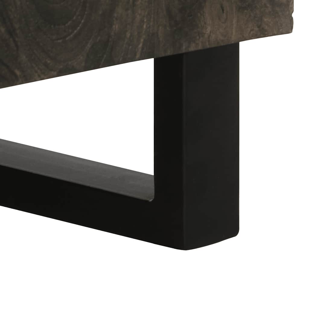 Buffet noir 90x33x75 cm bois massif de manguier - XIOS