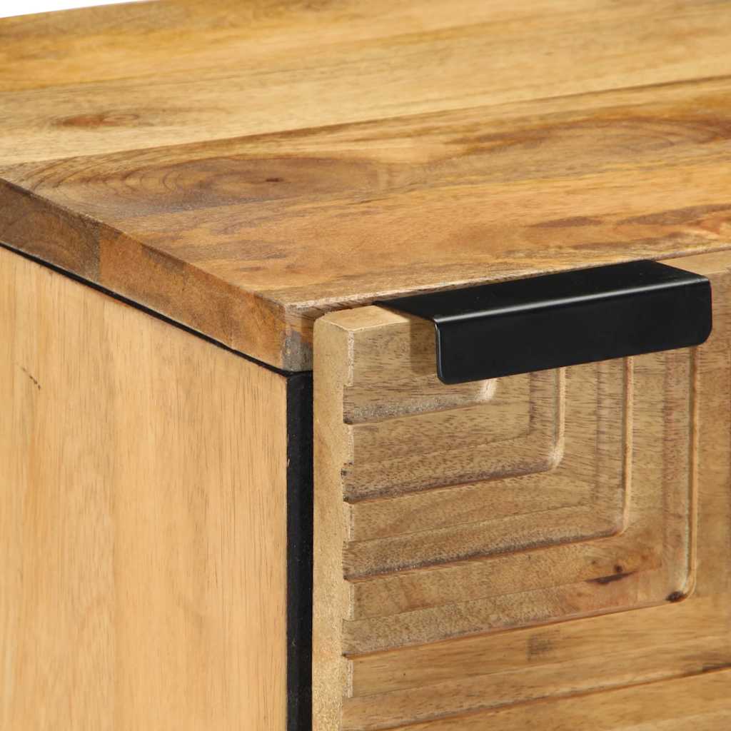 Tables de chevet 2 pcs 40x33x46 cm bois de manguier solide - XIOS