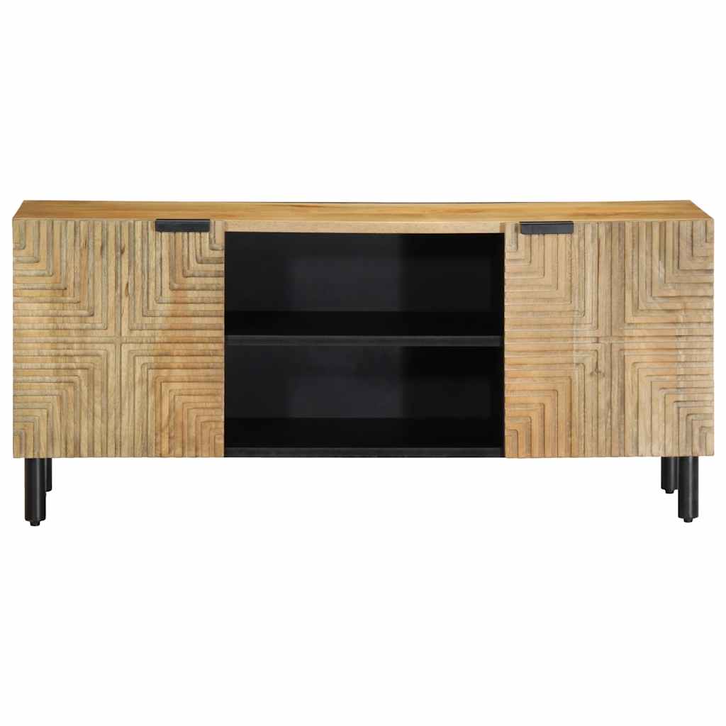 Meuble TV marron 105x33x46 cm Bois massif de manguier - XIOS