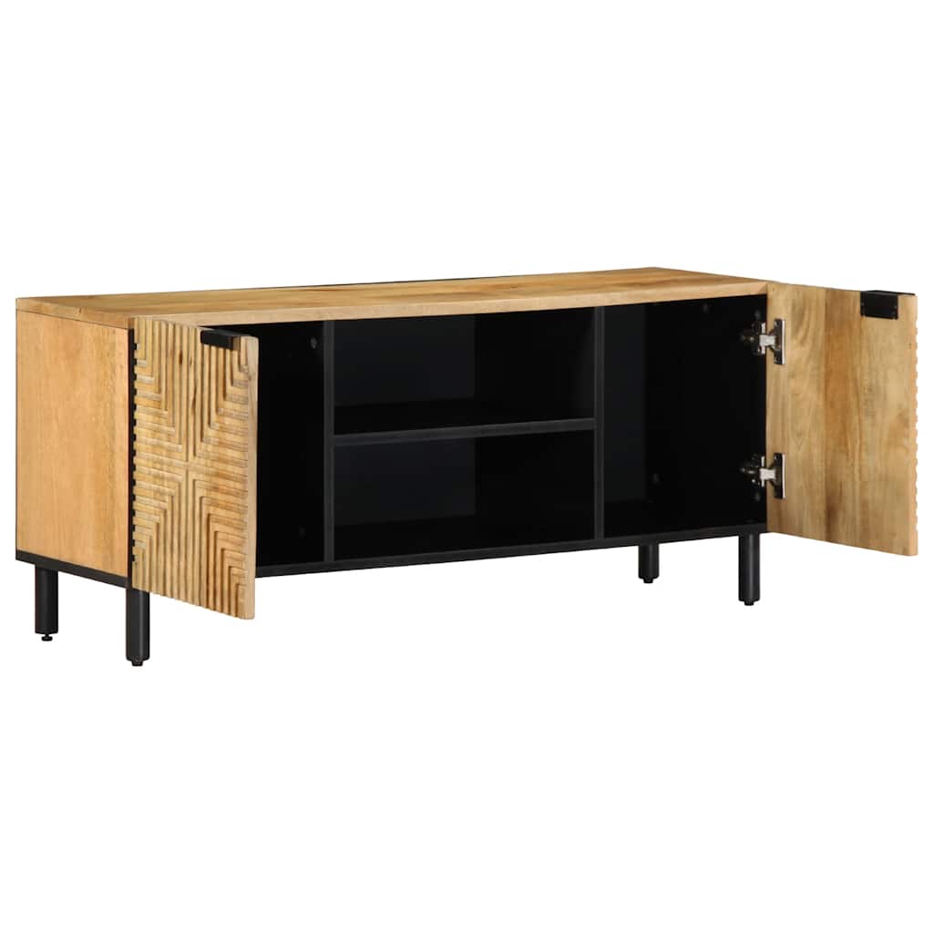 Meuble TV marron 105x33x46 cm Bois massif de manguier - XIOS