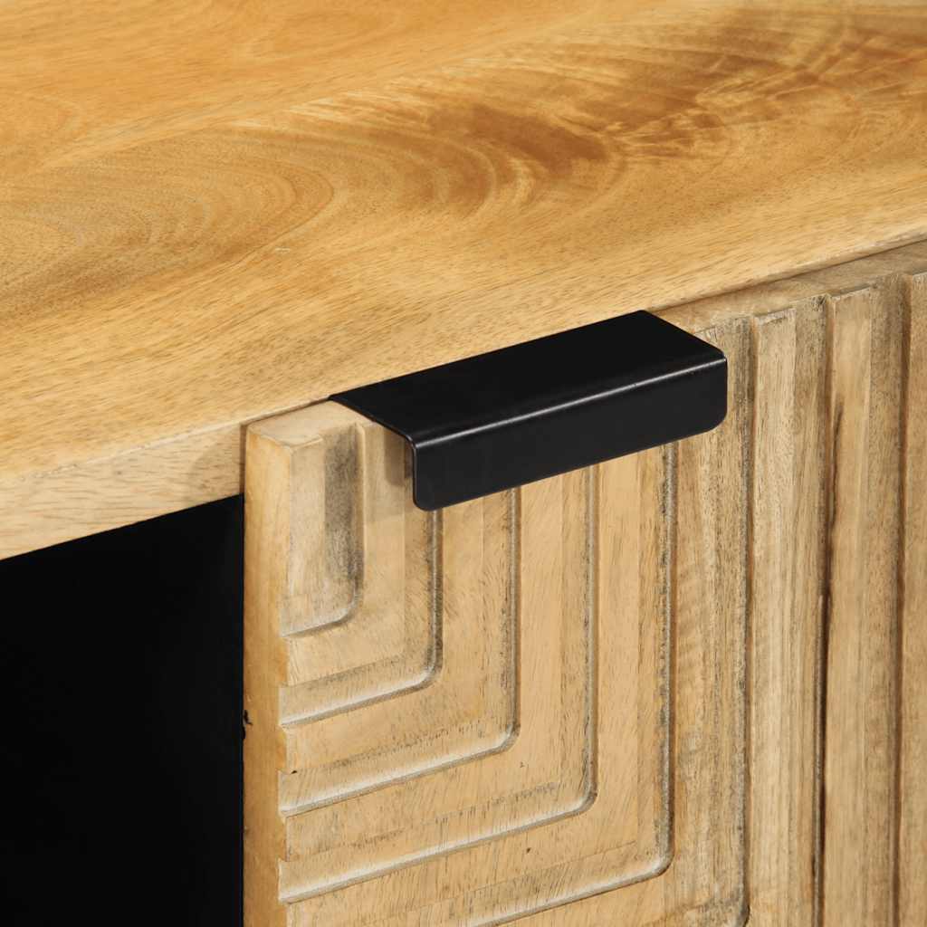 Meuble TV marron 105x33x46 cm Bois massif de manguier - XIOS