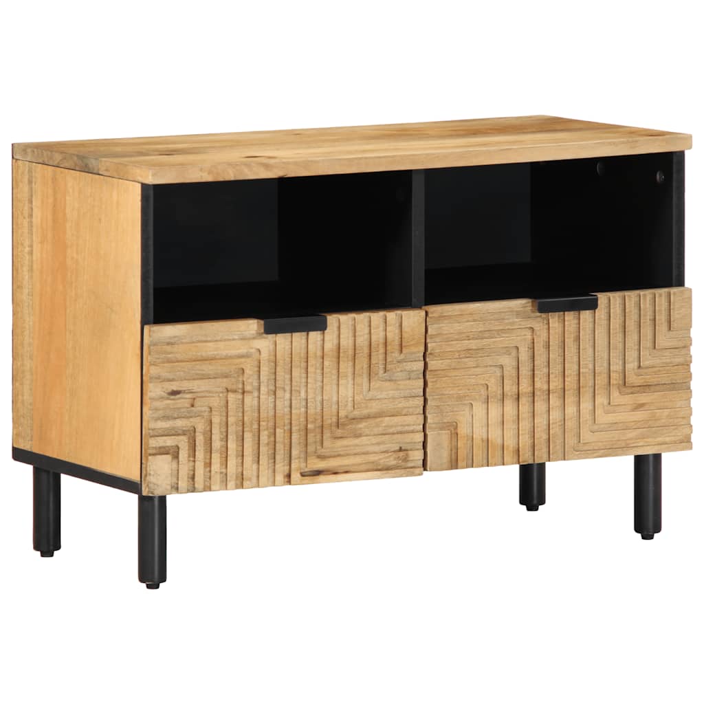 Meuble TV marron 70x33x46 cm bois massif de manguier - XIOS