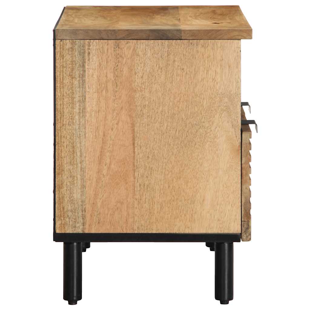 Meuble TV marron 70x33x46 cm bois massif de manguier - XIOS