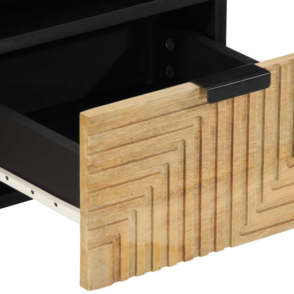 Meuble TV marron 70x33x46 cm bois massif de manguier - XIOS