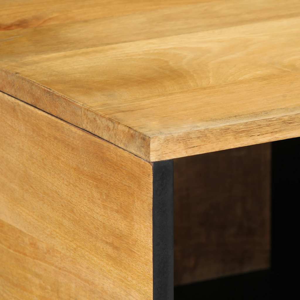 Table basse marron 80x50x40 cm bois de manguier massif - XIOS