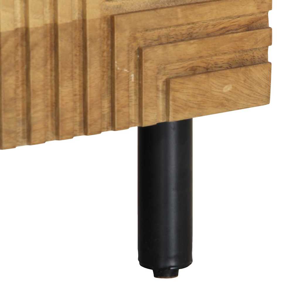 Table basse marron 80x50x40 cm bois de manguier massif - XIOS